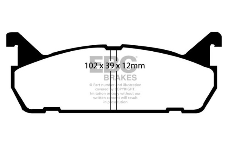 EBC 91-96 Ford Escort 1.8 Greenstuff Rear Brake Pads - DP2828