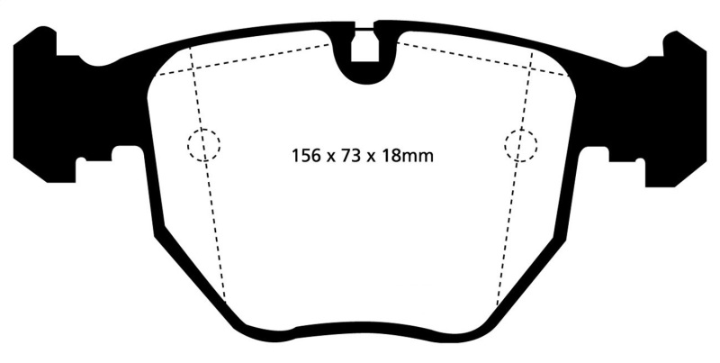 EBC 00-04 BMW M5 5.0 (E39) Redstuff Front Brake Pads - DP31036C