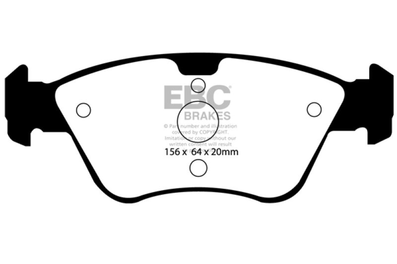 EBC 03-08 Chrysler Crossfire 3.2 Redstuff Front Brake Pads - DP31075C