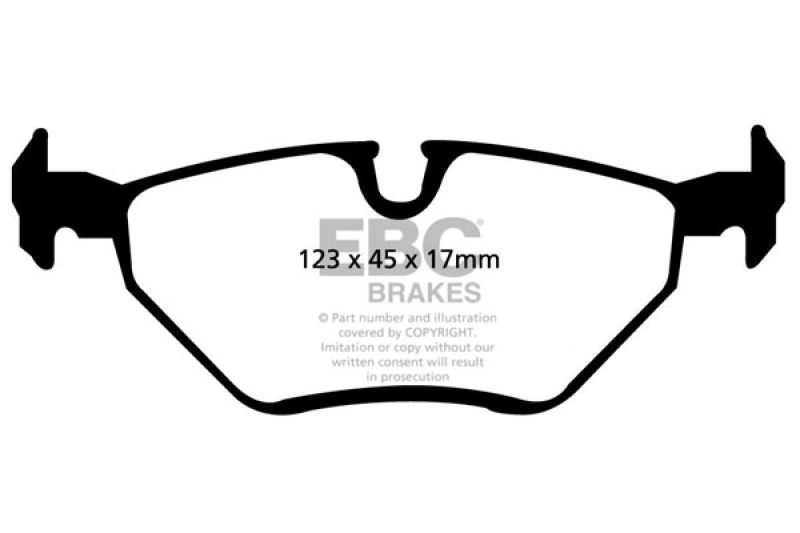 EBC 99-02 BMW Z3 2.5 Redstuff Rear Brake Pads - DP31289C