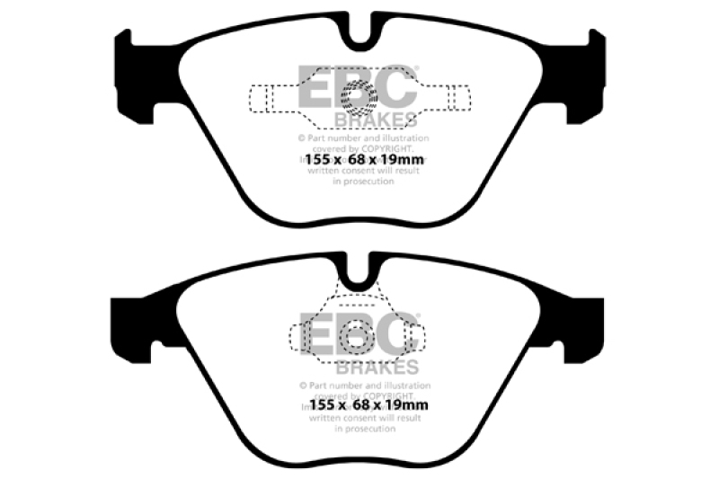 EBC 11+ BMW Z4 3.0 Twin Turbo iS (E89) Redstuff Front Brake Pads - DP32006C