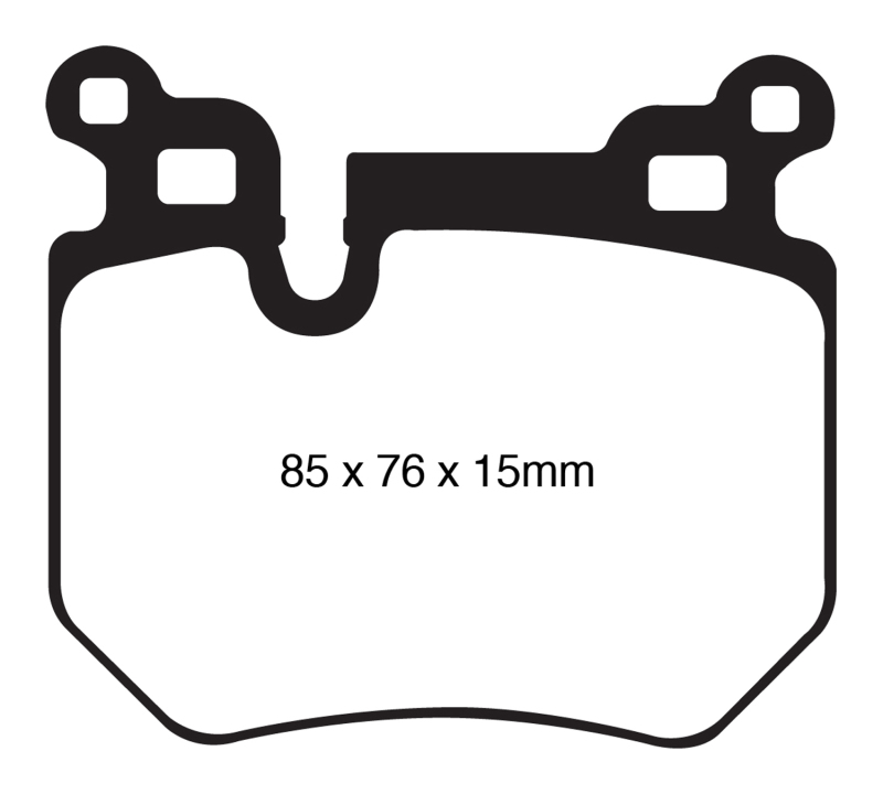 EBC 08-10 BMW 135 3.0 Twin Turbo Redstuff Rear Brake Pads - DP31996C