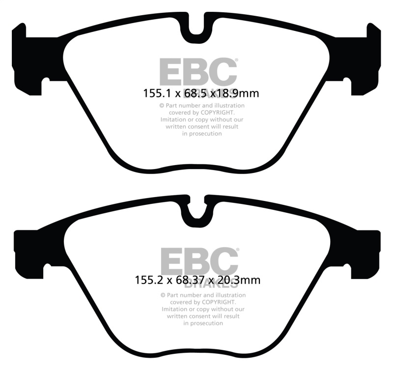 EBC 10+ BMW 535i 3.0 Turbo (F10) Redstuff Front Brake Pads - DP32103C