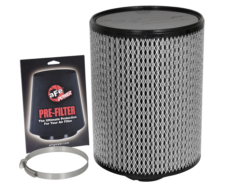 aFe MagnumFLOW Pro DRY S Air Filter 4in F x 8-1/2in B x 8-1/2in T x 11in H - 21-90058-WP