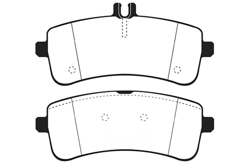 EBC 2015+ Mercedes-Benz C63 S AMG (W205) 4.0L Twin Turbo Redstuff Rear Brake Pads - DP32350C