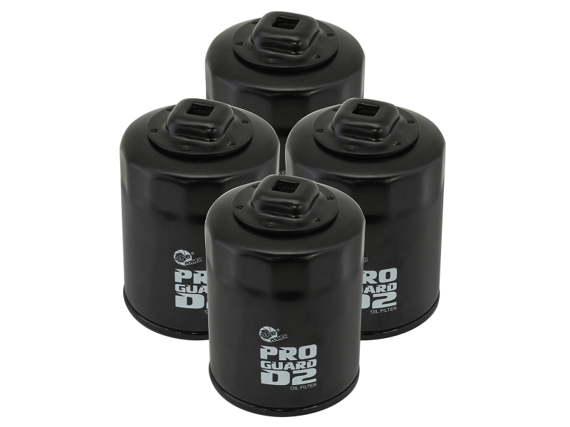 aFe Pro GUARD D2 Oil Filter 99-14 Nissan Trucks / 01-15 Honda Cars (4 Pack) - 44-LF016-MB