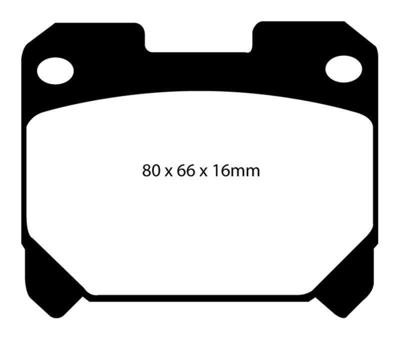 EBC 93-98 Toyota Supra 3.0 Twin Turbo Yellowstuff Rear Brake Pads - DP41005R