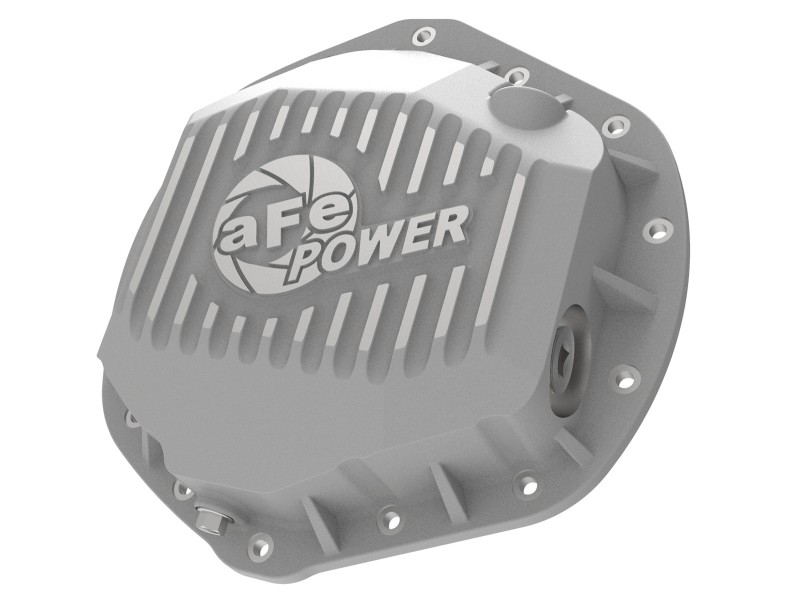 aFe Power Pro Series Rear Differential Cover Raw w/ Machined Fins 14-18 Dodge Ram 2500/3500 - 46-70390