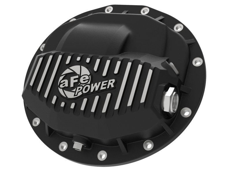 aFe Power Pro Series Rear Differential Cover Black w/ Machined Fins 13-18 RAM Diesel Trucks L6-6.7L - 46-70402