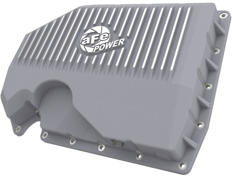 aFe 05-19 VW 1.8L/2.0L w/o Oil Sensor Engine Oil Pan Raw POWER Street Series w/ Machined Fins - 46-71240A