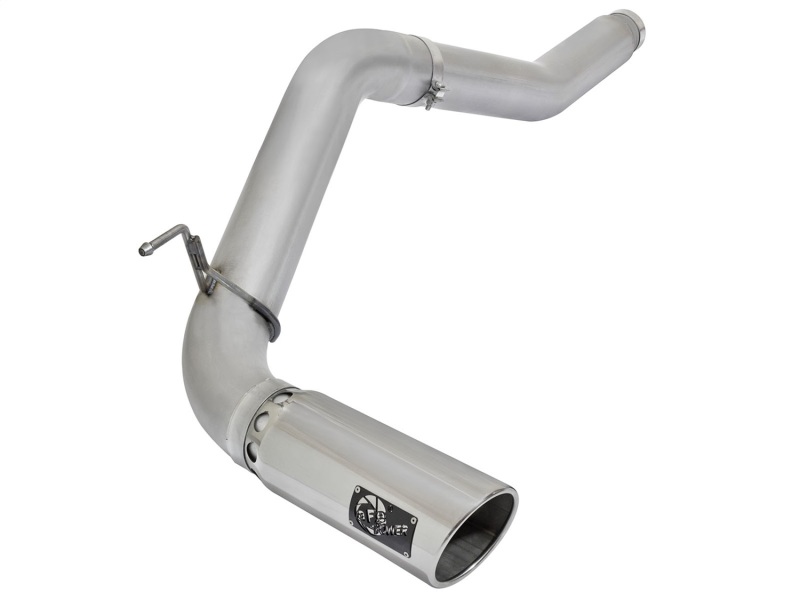 aFe Atlas Exhaust 5in DPF-Back Exhaust Aluminized Steel 2016 Nissan Titan XD V8-5.0L w/ Polished Tip - 49-06112-P