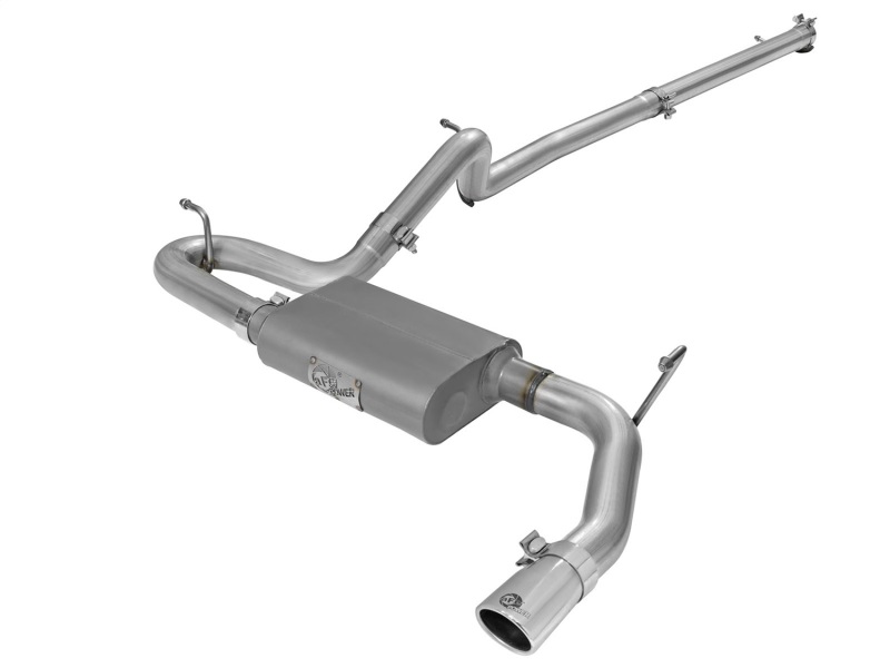 aFe Scorpion 2-1/2in Aluminized Steel Cat Back Exhaust 07-17 Jeep Wrangler V6-3.6/3.8L (4 Dr) - 49-08044-1P