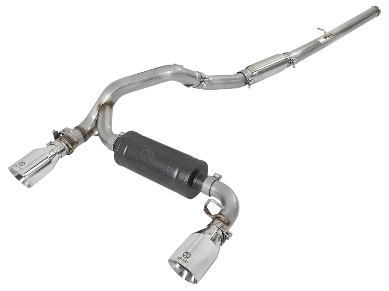 aFe Takeda 3in 304 SS Cat-Back Exhaust w/ Polished Tip 16-18 Ford Focus RS 2.3L (t) - 49-33103-P