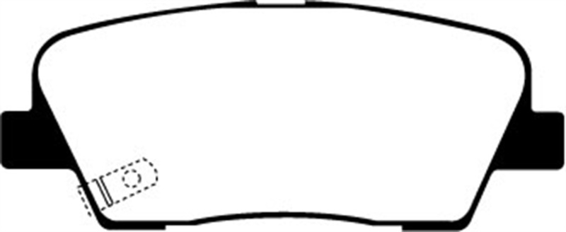 EBC 06-09 Hyundai Entourage 3.8 Yellowstuff Rear Brake Pads - DP41806R