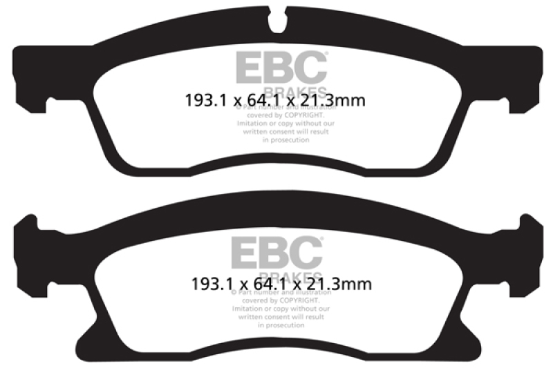 EBC 13+ Dodge Durango 5.7 Yellowstuff Front Brake Pads - DP42136R