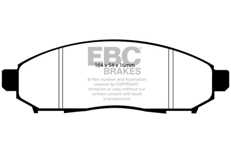 EBC 05+ Nissan Frontier 2.5 2WD Greenstuff Front Brake Pads - DP61747