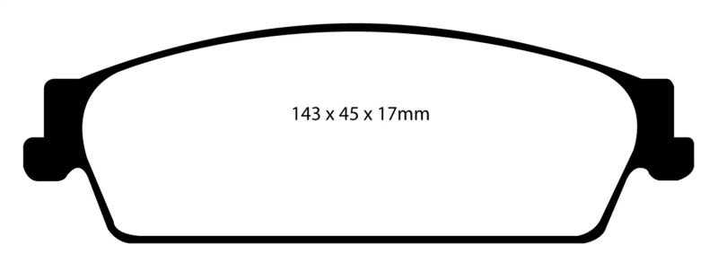 EBC 09-14 Cadillac Escalade 6.0 Hybrid Greenstuff Rear Brake Pads - DP61780