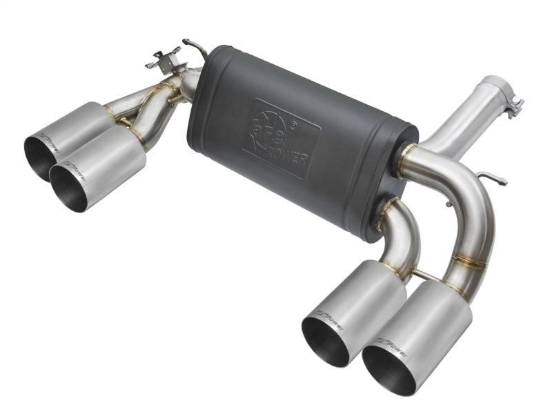 aFe MACHForce XP 3in - 2 1/2in Axle Back 304SS Exhaust w/ Polished Tips 16-17 BMW M2 (f87) - 49-36333-P