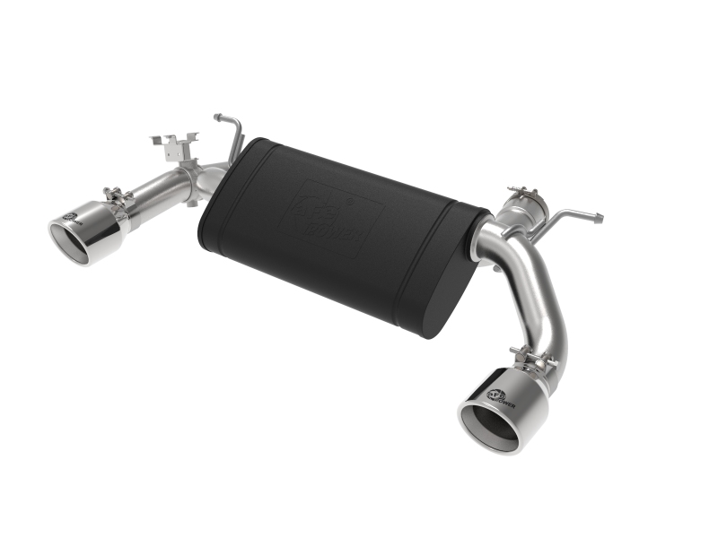 aFe MACHForce XP 3in to 2.5in 304 SS Axle-Back Exhaust w/ Polished Tips 14-16 BMW M235i - 49-36348-P