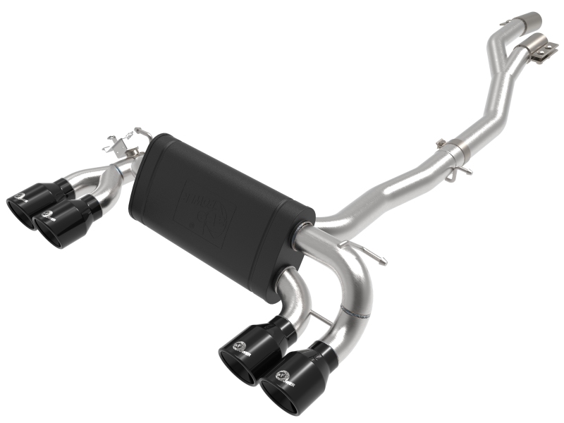 aFe MACHForce XP Exhausts Cat-Back SS 19-21 BMW M2 Competition L6-3.0L w/Black Tips - 49-36350-B