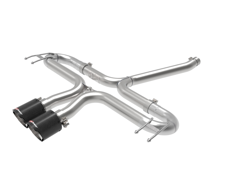 aFe Takeda 2-1/2in 304 SS Axle-Back Exhaust w/Carbon Tips 17-20 Honda Civic Sport L4-1.5L (t) - 49-36625-C