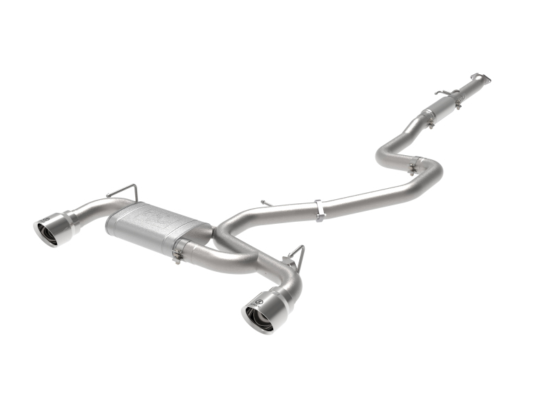 aFe Power Cat Back Exhaust - 19-20 Hyundai Veloster N L4-2.0L (t) w/ Polished Tips - 49-37008-P