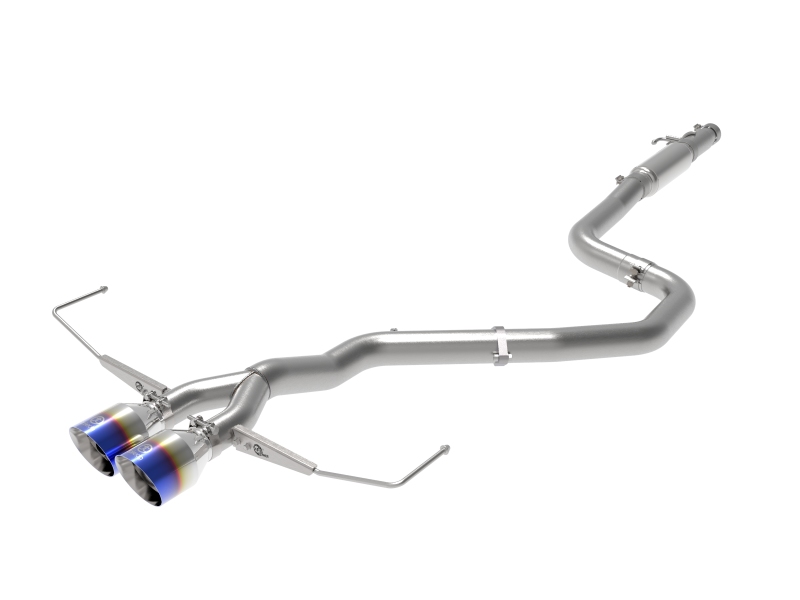 aFe Takeda Exhaust Cat-Back 19-20 Hyundai Veloster 304SS Blue Flame Dual Tips Exhaust - 49-37011-L