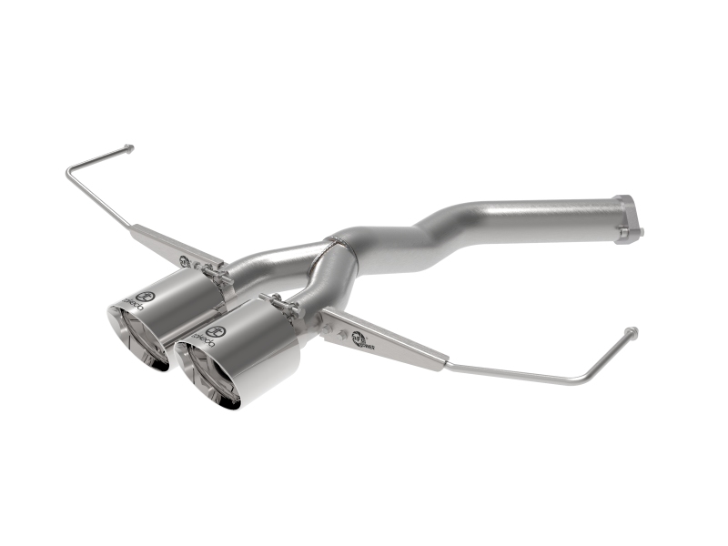 aFe Takeda 3in-2.5in 304 SS Axle-Back Exhaust w/Polished Tip 19-20 Hyundai Veloster I4-1.6L(t) - 49-37012-P