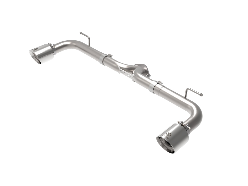 aFe Takeda 2-1/2in 304 SS Axle-Back Exhaust w/ Polished Tips 14-18 Mazda 3 L4 2.0L/2.5L - 49-37014-P