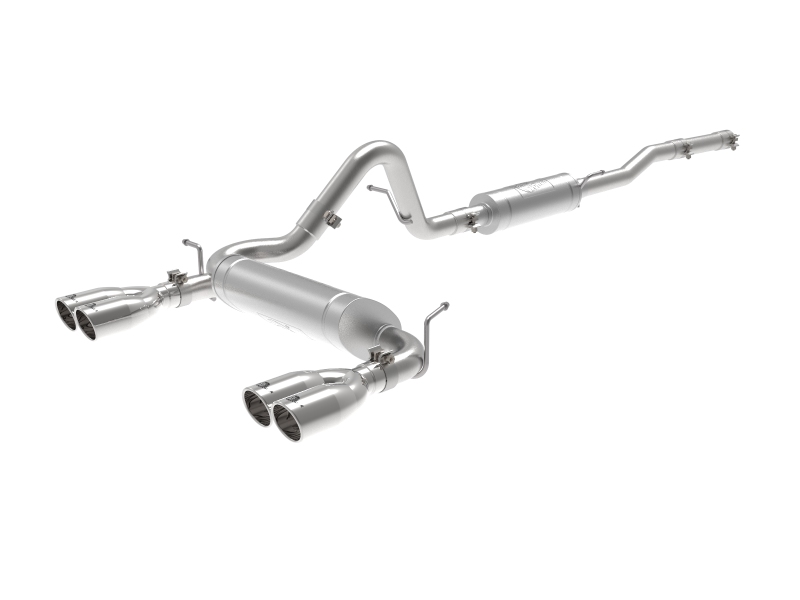 aFe Vulcan Series 2.5in 304SS Cat-Back Exhaust 07-18 Jeep Wrangler (JK) V6-3.6/3.8L w/ Polished Tips - 49-38087-P