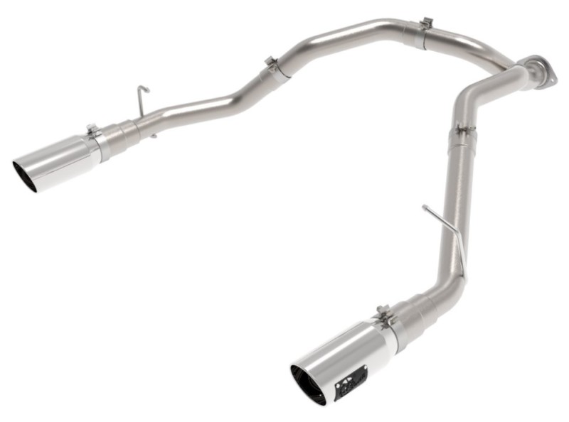 aFe Large Bore-HD 3in 409SS DPF-Back Exhaust System w/ Polished Tip RAM 1500 20-21 V6-3.0 - 49-42080-P