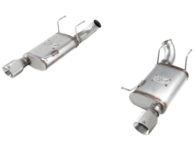 aFe MACHForce XP Exhaust 11-14 Ford Mustang GT V8-5.0L 3in. SS Axle-Back w/Polished Tips - 49-43052-P