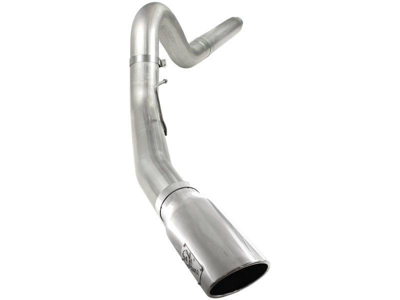 aFe MACHForce XP 5in DPF-Back Stainless Steel Exh Sys, polished tip,Ford Diesel Trucks 08-10 V8-6.4L - 49-43054-P