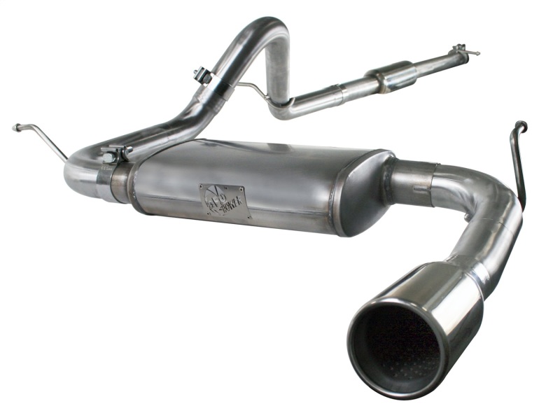 aFe MACHForce XP Exhausts Cat-Back SS-409 EXH CB Jeep Wrangler JK 3.8L 07-11 (4 Dr) - 49-46206