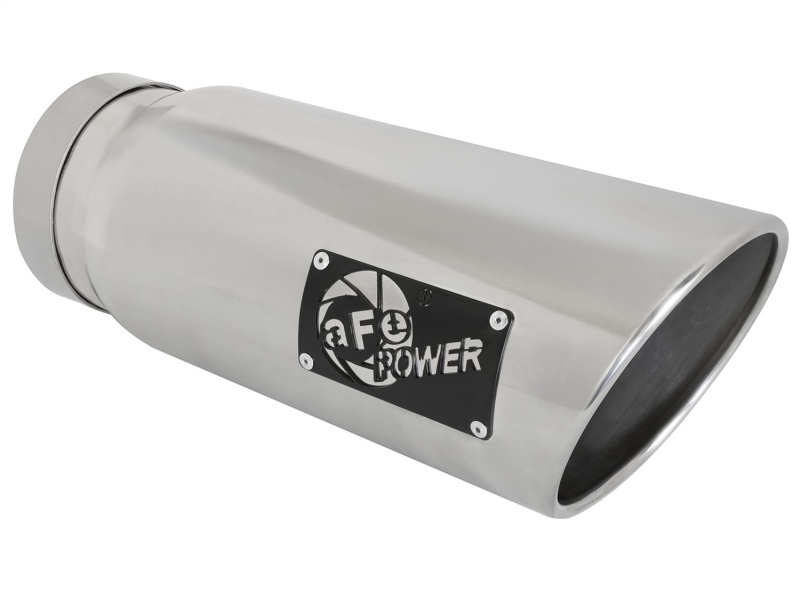 aFe MACHForce-Xp 5in Inlet x 6in Outlet x 15in length Polished Exhaust Tip - 49T50601-P15