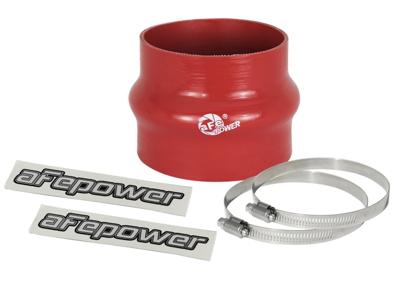 aFe Magnum FORCE CAI Univ. Silicone Coupling Kit (3.75in. ID to 3.5in. ID) Straight Reducer - Red - 59-00061