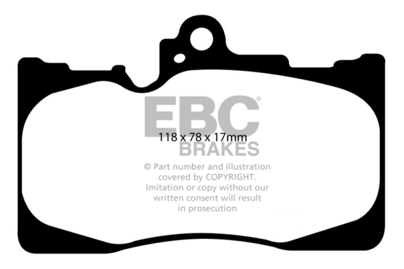 EBC 07-08 Lexus GS350 3.5 RWD Ultimax2 Front Brake Pads - UD1118