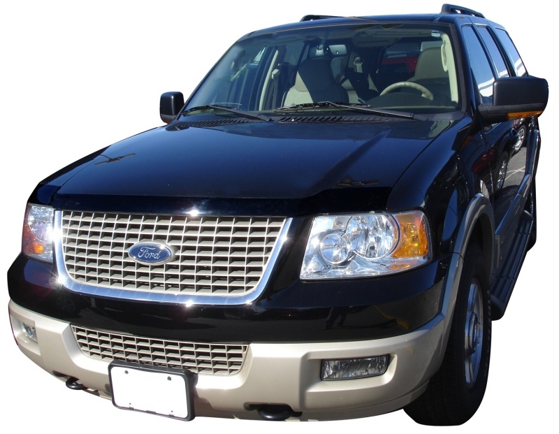 AVS 03-06 Ford Expedition Aeroskin Low Profile Acrylic Hood Shield - Smoke - 322037