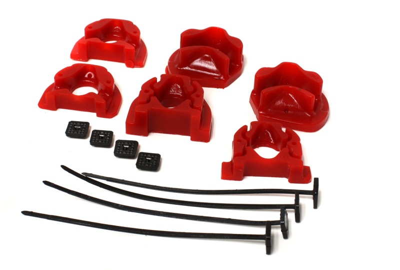 Energy Suspension 92-00 Honda Civic (Except 99-00 Si) / 93-97 Del Sol Red Motor Mount Inserts (Manua - 16.1105R