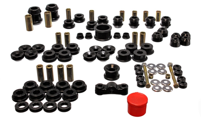 Energy Suspension 94-01 Acura Integra (except Type R) Black Hyper-Flex Master Bushing Set - 16.18105G