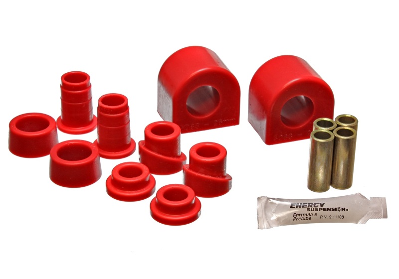 Energy Suspension 88-96 Chevy Corvette Red 24mm Front Sway Bar Bushing Set (End Links Inc) - 3.5141R