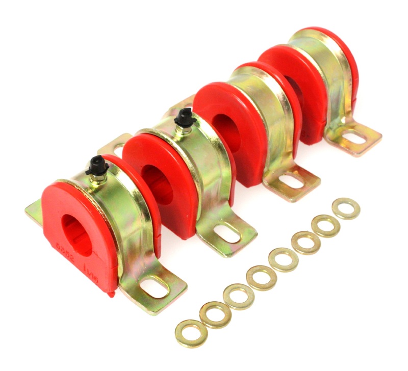 Energy Suspension 1-1/16in Gm Greaseable S/B Set - Red - 3.5175R