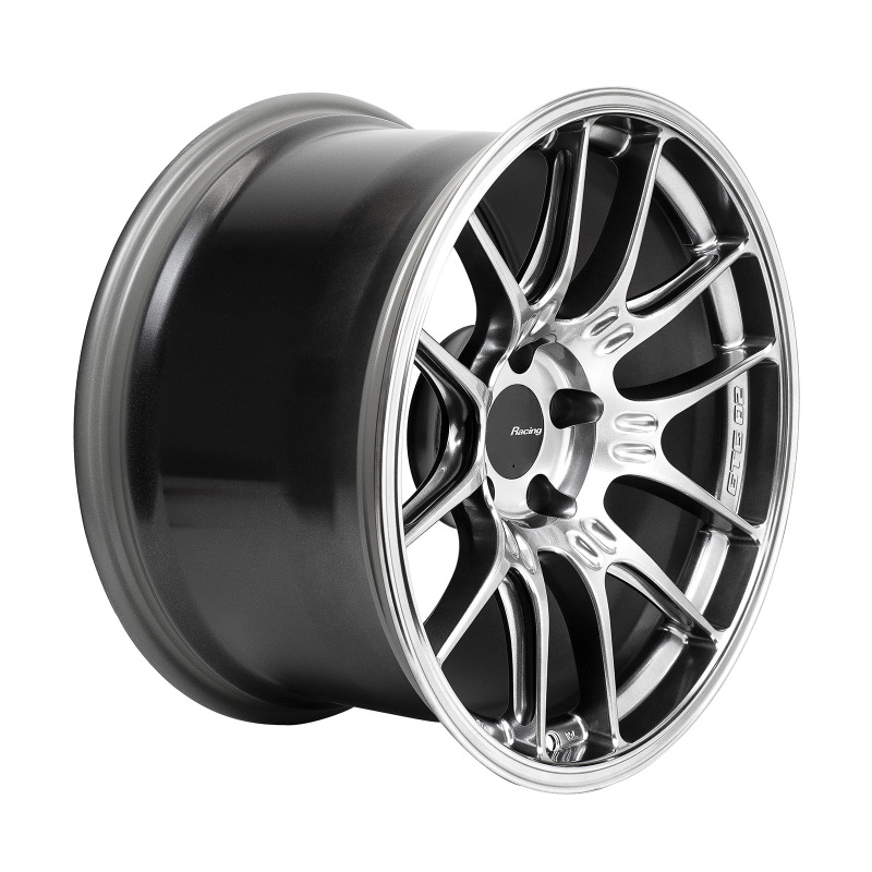 Enkei GTC02 18x10.5 5x114.3 15mm Offset 75mm Bore Hyper Silver Wheel - 534-8105-6515HS