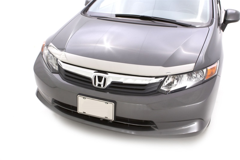 AVS 2012 Honda Civic Aeroskin Low Profile Hood Shield - Chrome - 620028