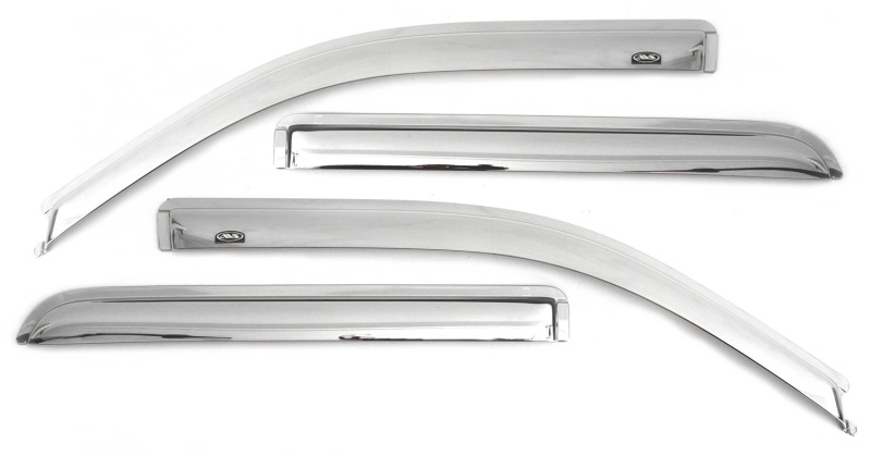 AVS 20-22 Chevrolet Silverado 1500 LTD Ext. Cab/DC F&R Ventvisor Window Deflectors 4pc - Chrome - 684804