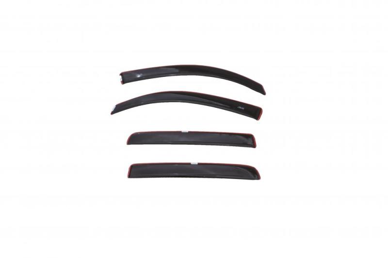 AVS 16-18 Toyota Tacoma Access Cab Low Profile Color Match Ventvisors 4pc - Black - 994036-202