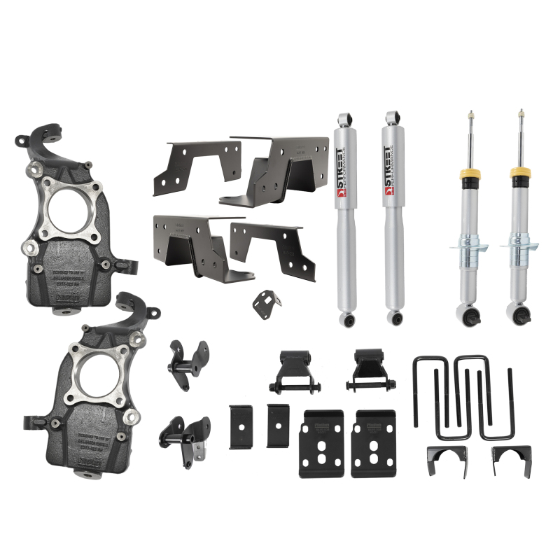 Belltech 2021+ Ford F-150 2WD 2-5.5in Front 6.5in Rear Complete Lower Kit with SP Shocks - 1051SP