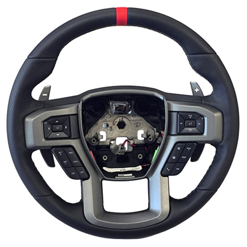 Ford Racing 15-18 F-150 Raptor Performance Steering Wheel Kit - Red Sightline - M-3600-F15RRD