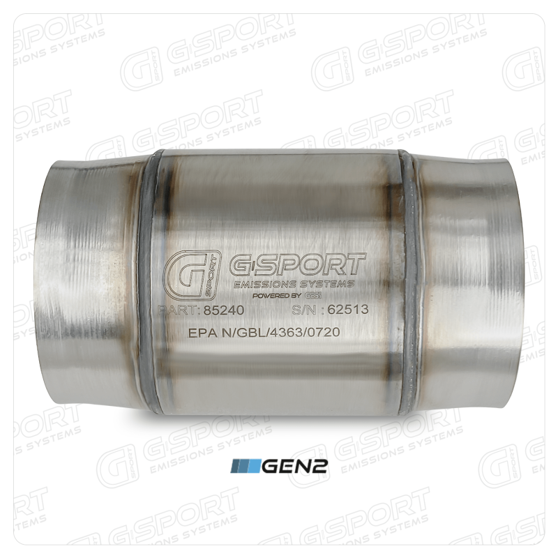 GESI G-Sport 400 CPSI GEN 2 EPA Compliant 4in Inlet/Out Catalytic Converter-4.5in x 4in 500-850HP - 85240