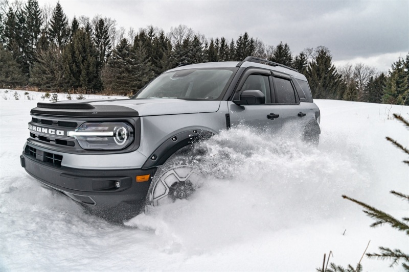 AVS 2021 Ford Bronco Sport Aeroskin II Textured Low Profile Hood Shield - Black - 436188